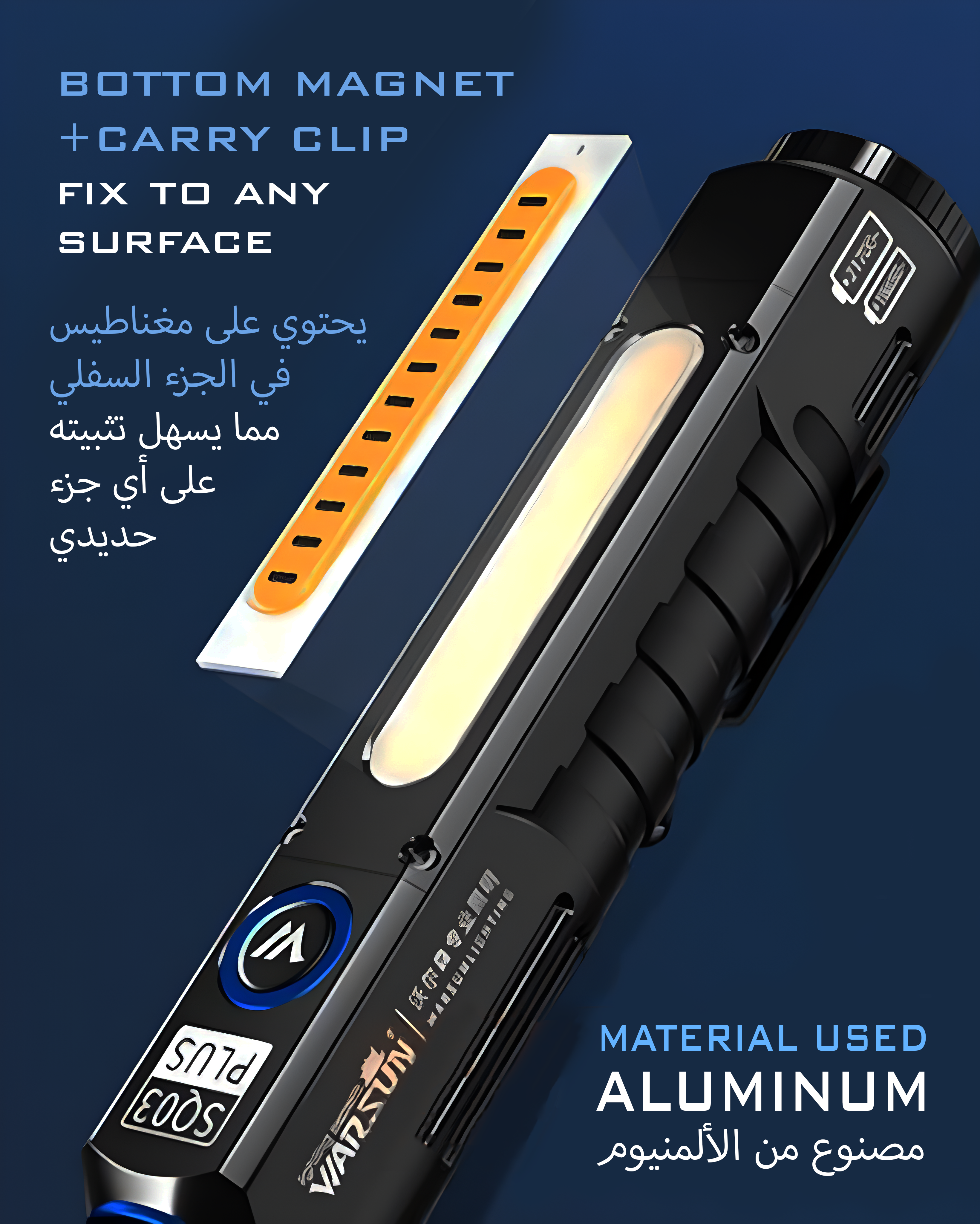 Multifunctional flashlights