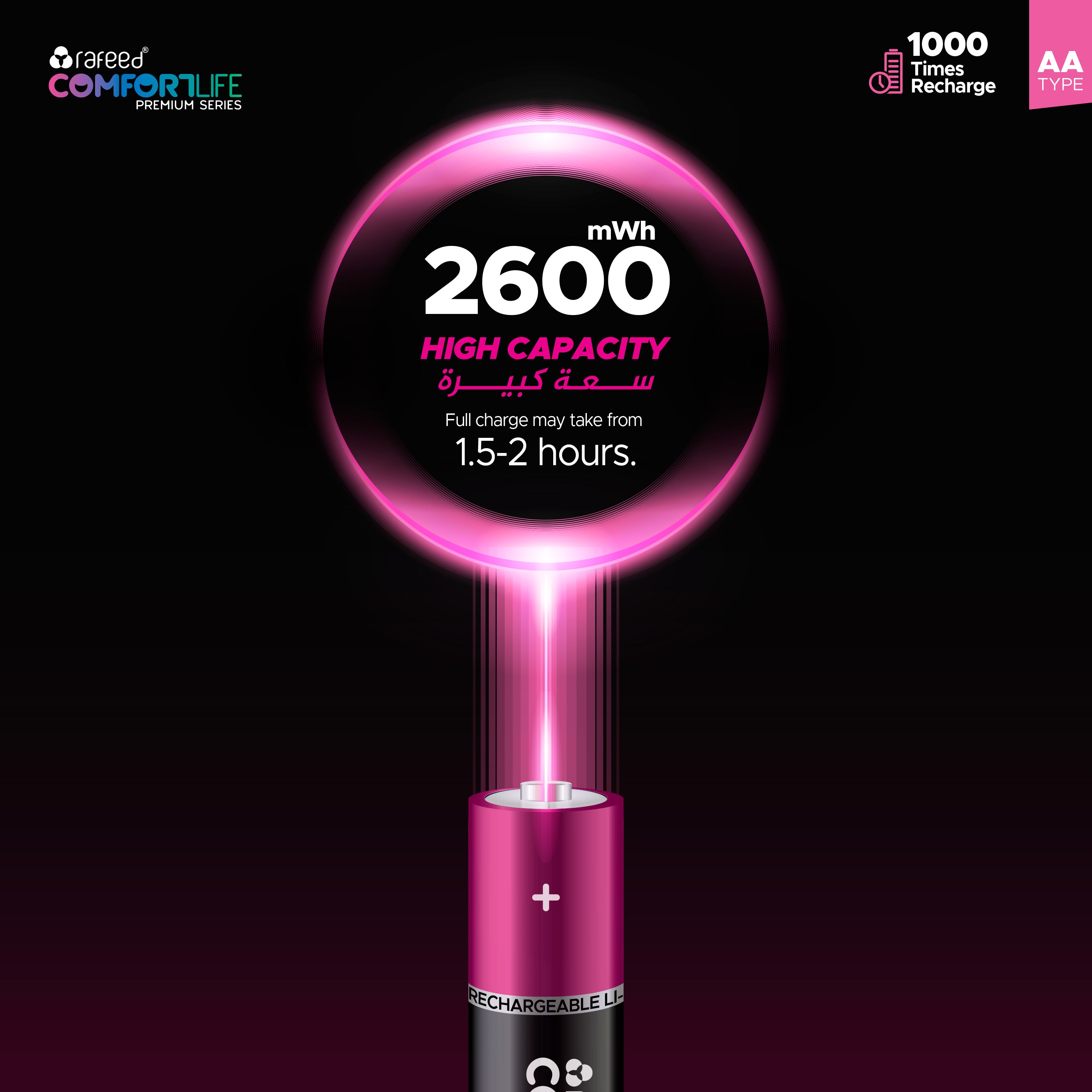 مجموعة بطاريات AA/4