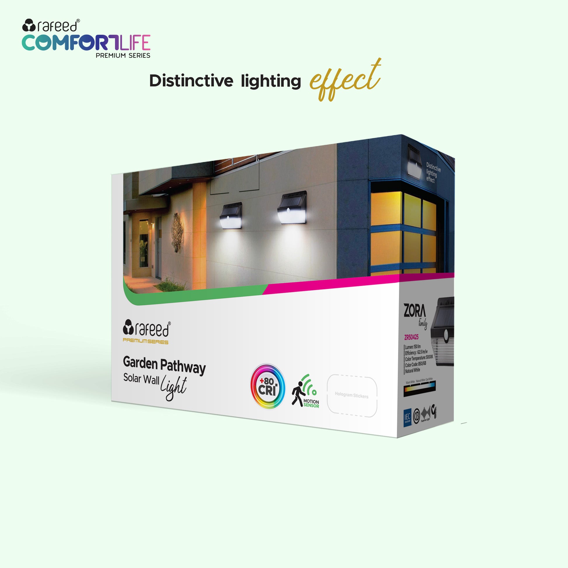 Solar light Outdoor, LED Wall Mounted